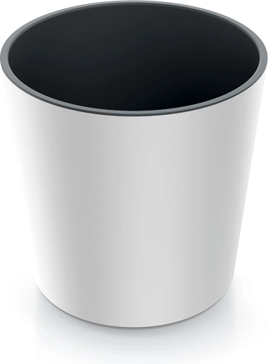 Urbi Round blomsterkrukke med indsats 25 cm hvid