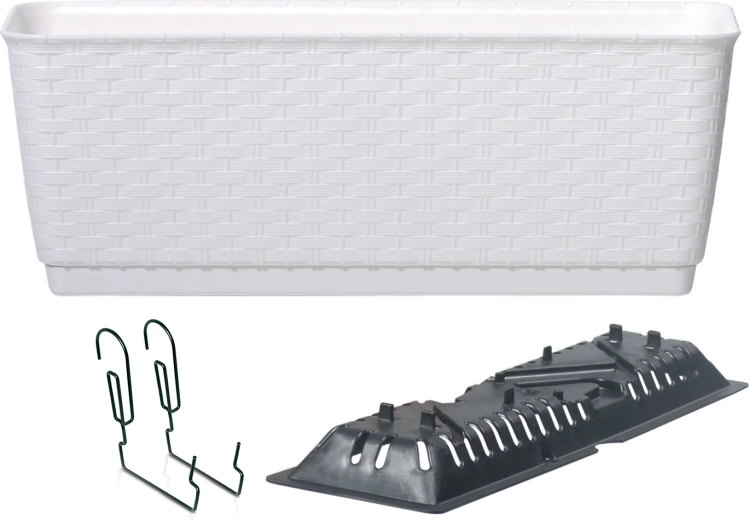 Altankasse med kroge RATOLLA PW 59 cm hvid