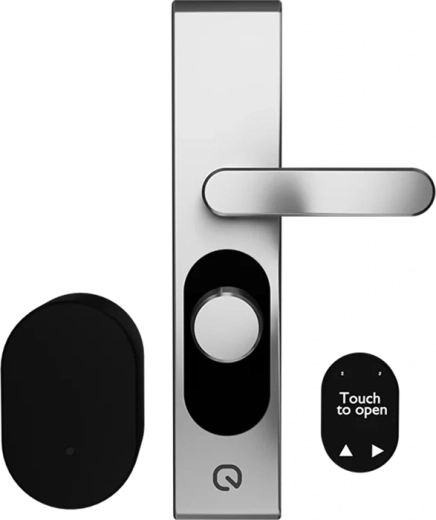 Shelly LOQED Touch 2S smart nøglefri dørlås, sølv
