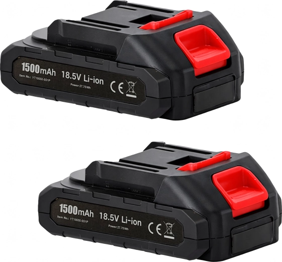 Batteridrevne grensakse med sæt af 2 batterier