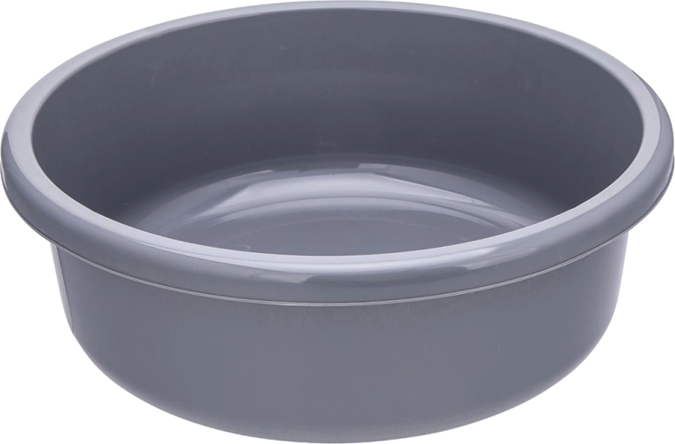 Rund plastbalje 20 l grå 46 cm