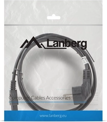 Strømkabel til bærbar Lanberg 1,8 m – Schuko til IEC C5