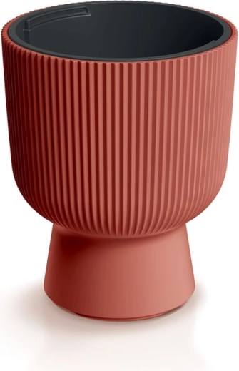 Blomsterpotte med indsats Milly 24 cm kobberfarvet