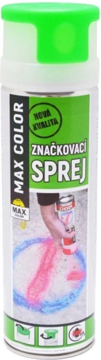 Fluorescerende markeringsspray MAX COLOR 500 ml – Selvlysende grøn