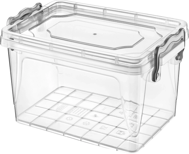 Plast rektangulær beholder Maxi Multi Box 7,8 l med låg