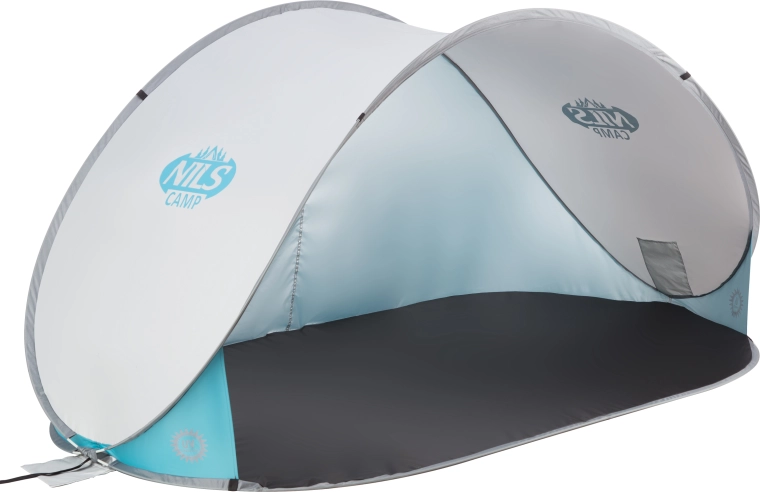 Selvopslående strandtelt NILS Camp grå