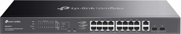 Omada gigabit Easy Managed-switch med 16 PoE+-porte