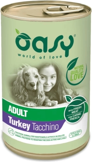 Oasy pate til voksne hunde med kalkun 400 g