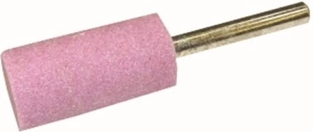Cylindrisk slibesten 5 × 10 mm med 3 mm skaft, korn 100, hårdhed L, struktur 8