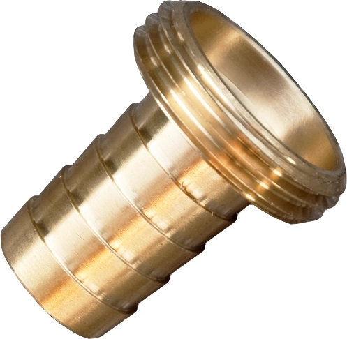 Messingadapter med udvendigt gevind 3/4'' til 13 mm haveslange