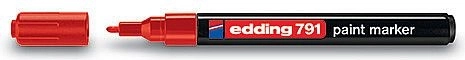 Lakeret marker rød Edding 791