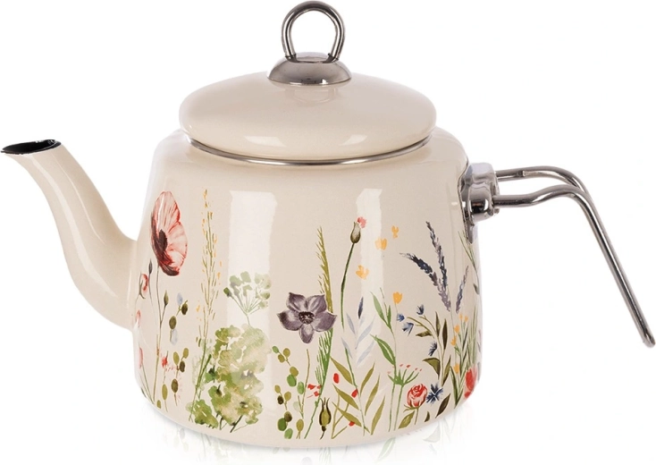 Emaljeret cremefarvet tekande Maki 1,6 l