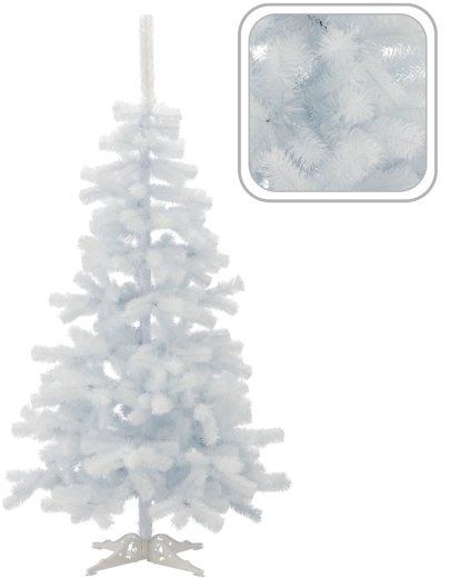 Kunstigt hvidt juletræ (ædelgran) 180 cm