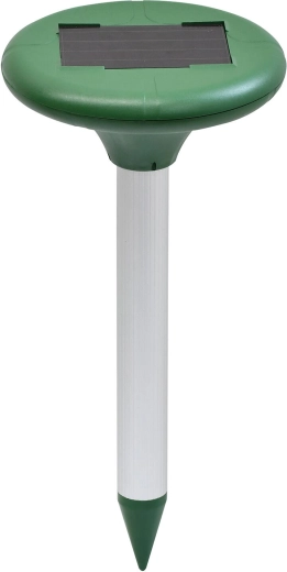 Solardrevet muldvarpe- og gnaverafskrækker, rund 15 × 31 cm