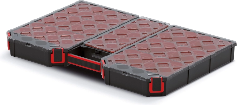 Organizer Tager Carbo Plus med gennemsigtigt låg 577 × 390 × 60 mm