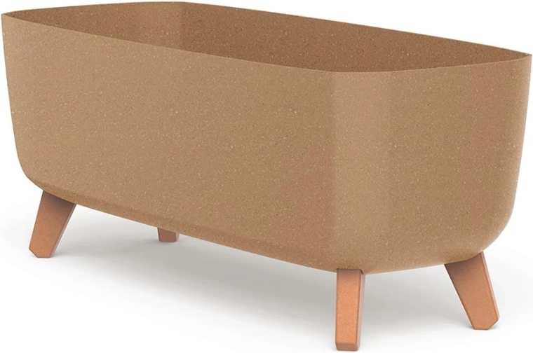 Plantekasse på ben Gracia Case Eco Wood 58 cm – selvvandende, naturo