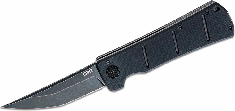 CRKT Inazuma No Ken – taktisk foldekniv, Black Stonewash, sort G10