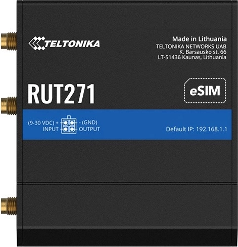 Teltonika RUT271 industriel LTE-router med eSIM - 1 stk.