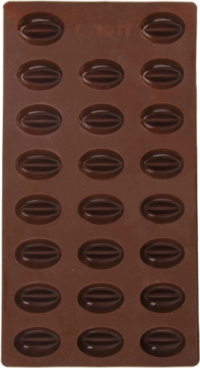 Silikoneform til kaffebønner, 23 stk., brun