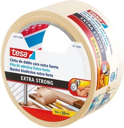 Tæppetape 50 mm × 10 m stærkt klæbende Tesa