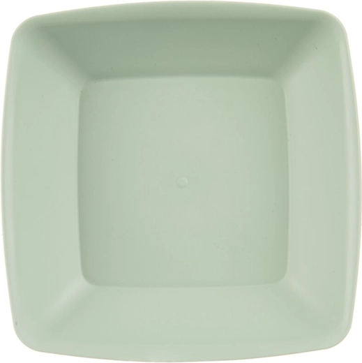 Dyb plasttallerken Sandy grøn 17,5 × 17,5 cm