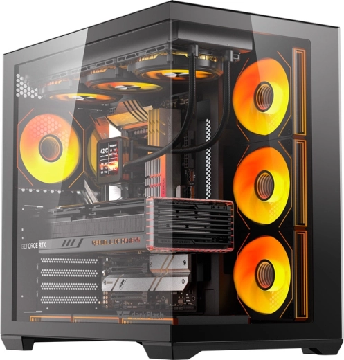 Computer kabinet DarkFlash C280 sort med 7 blæsere