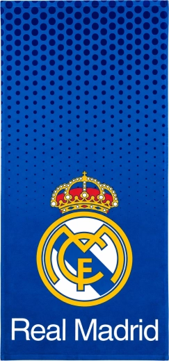 Bomuldshåndklæde Real Madrid blå 75 × 150 cm