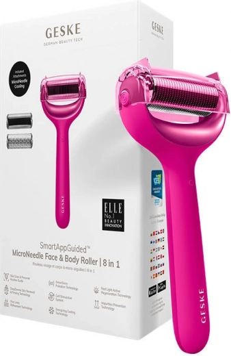Mikronålesæt til ansigt og krop 8-i-1 Geske med app (starlight)