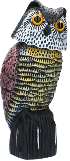 Fugleskræmmer – bevægelig ugle 20 × 16 × 38 cm
