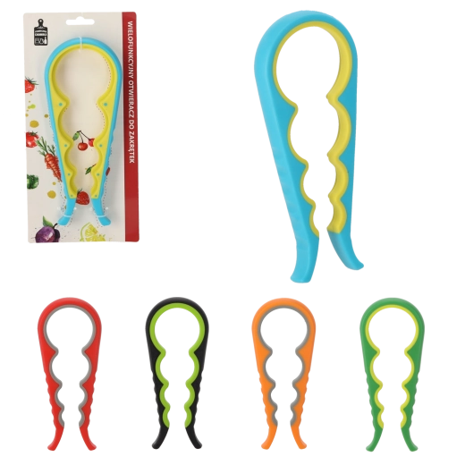 Multifunktionel køkkenåbner til låg og flasker