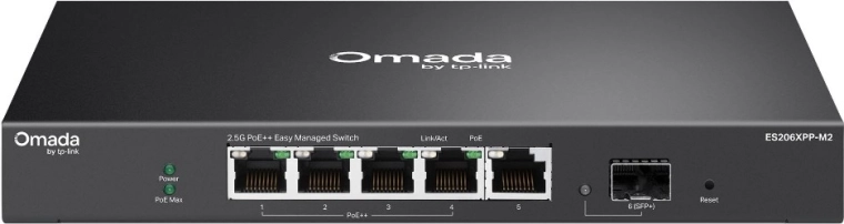 Omada Easy Managed-switch med 5 porte 2,5G, PoE++ og SFP+ 10G