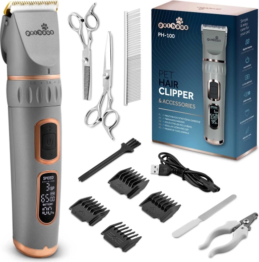 Kæledyrstrimmer Pethaus PH-100 grå