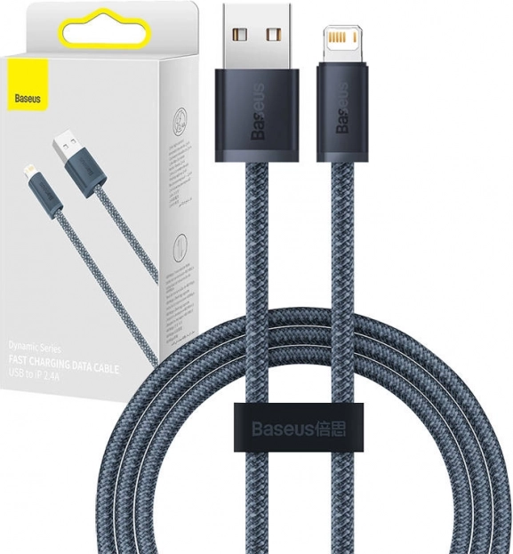 Baseus Dynamic Series USB til Lightning-kabel 2,4A 2 m grå