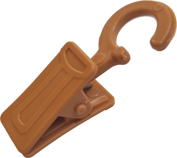 Plastklemme til gardiner, kirsebær, 10 stk.