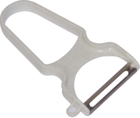 Køkken­s­kræller i Y-form med rustfrit stålblad 4 cm