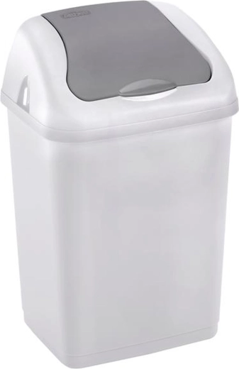 Plastaffaldsspand med vippe-låg HEIDRUN 9 l