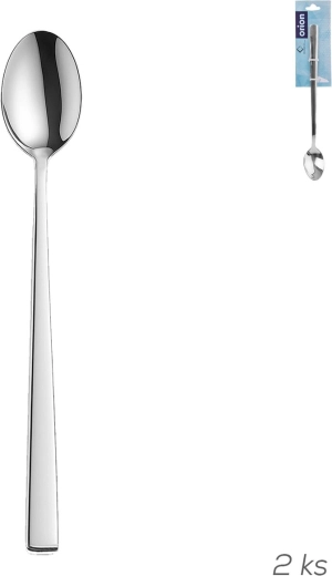 Rustfri cocktailteskeer Plain 2 stk