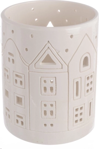 Hvid porcelænslyshus