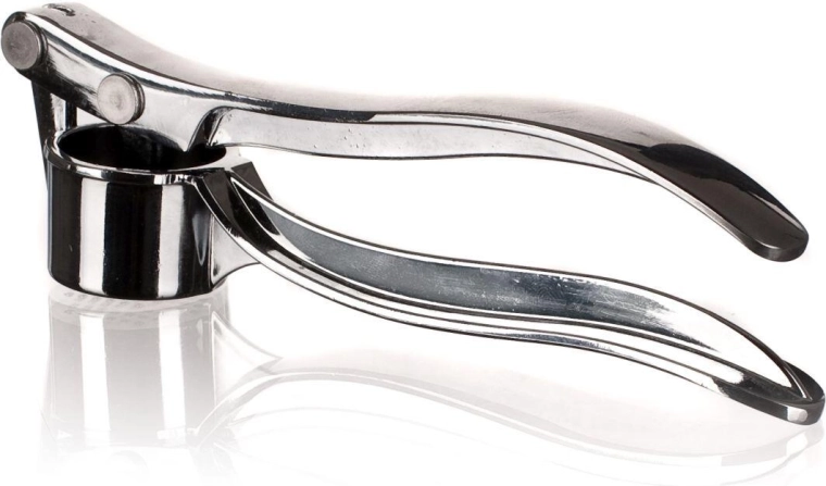 Hvidløgspresser Culinaria 15,5 cm – metal med forkromet overflade