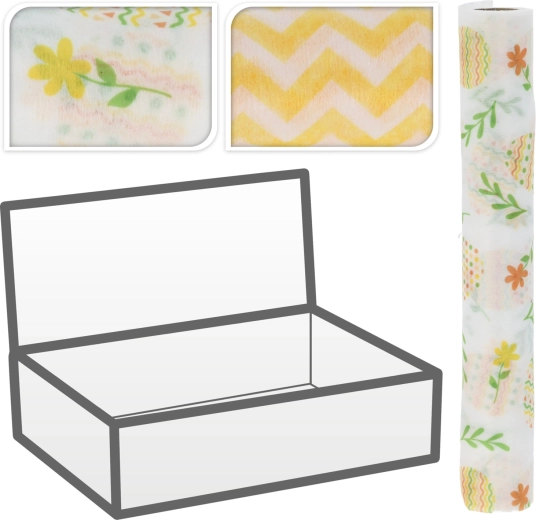 Dekorationsstof med påskemotiv 28 × 300 cm