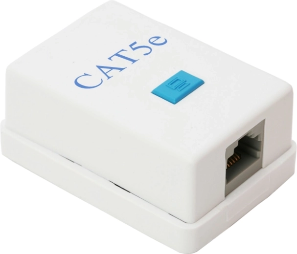 Vægmonteret netværksudtag RJ45 Cat.5e
