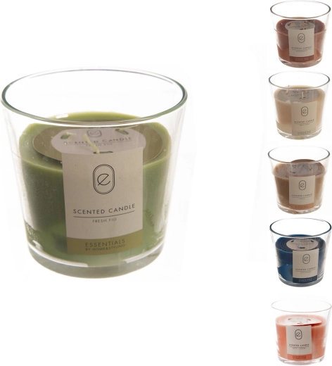Duftlys i glas 550 g – mix af 6 varianter