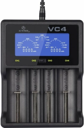 XTAR VC4 firekanals intelligent USB-oplader