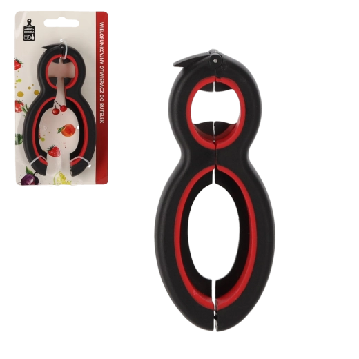 Multifunktionel magnetisk oplukker til flasker og dåser