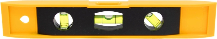 Vaterpas 230 mm med magnetisk base, 3 libeller