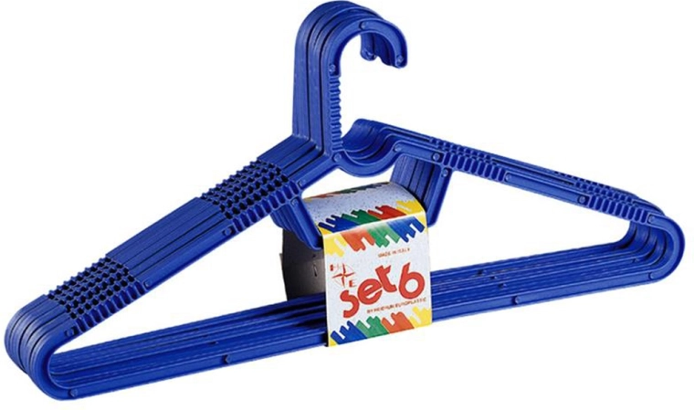 Plastbøjler HEIDRUN, sæt 6 stk.