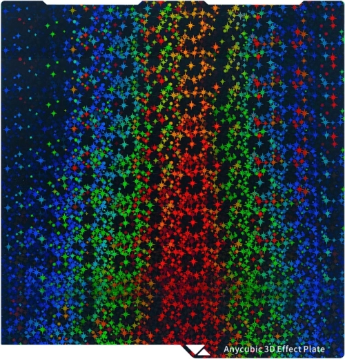 Dobbeltsidet 3D-printeplade med 3D-effekt til ANYCUBIC Kobra 3, Kobra 3 Combo, Kobra 3 V2 og Kobra 3 V2 Combo