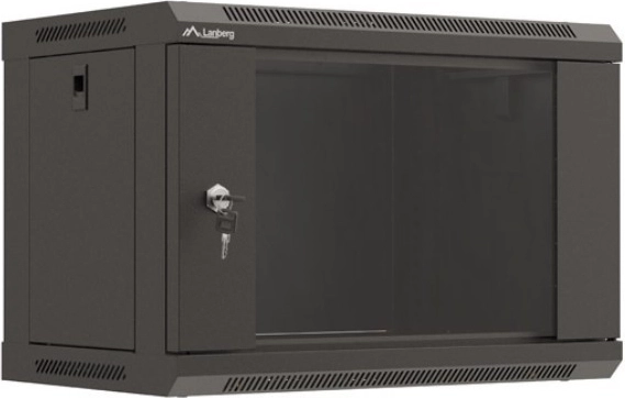 Vægmonteret rackskab Lanberg 19" 6U 540x350 mm glasdør