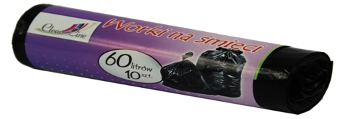 Ekstra stærke affaldsposer 60 l, 10 stk., sorte