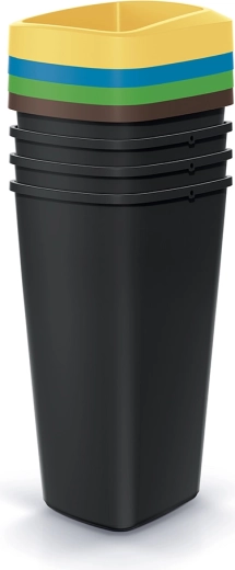 Sæt affaldssorteringsspande Compacta Q Drop 4×25 l